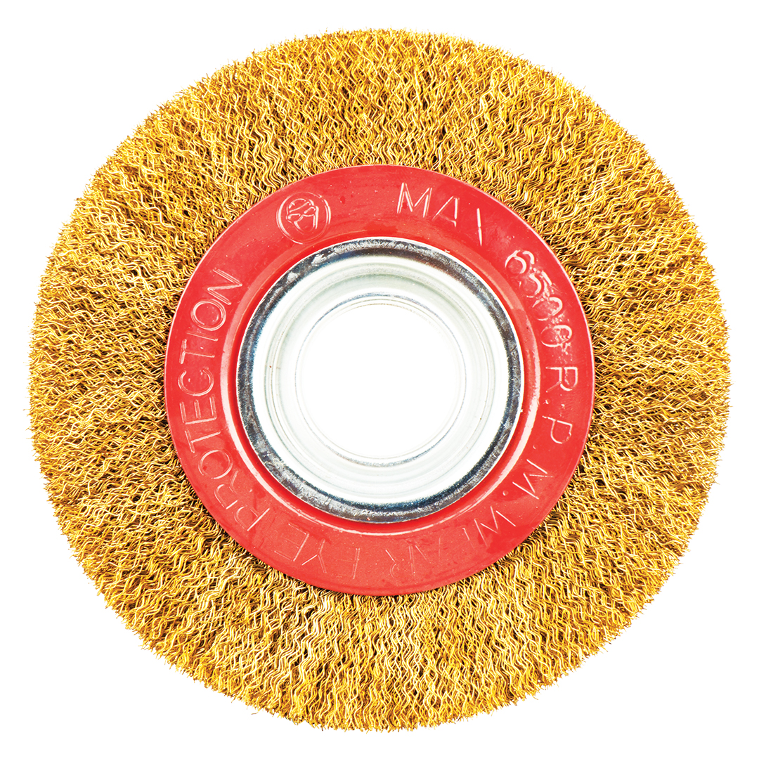 TOMAX SAÇAKLI DAİRE TEL FIRÇA 200 x 25 mm